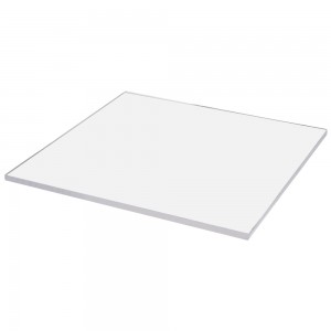 Επιτραπέζιο γυαλί 6 mm 10" έως 60" Τετράγωνο Ultar Clear Tempered Glass