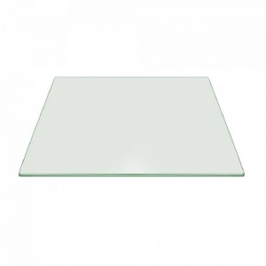 זכוכית משטח שולחן 6 מ"מ 10 אינץ' עד 60 אינץ' זכוכית מחוסמת אולטר שקופה מרובעת
