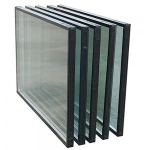 د 12mm پردې دیوال ودانۍ LowE Glass ساختماني موصل شیشه