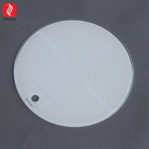 Кругла 6-міліметрова скляна панель ITO з малюнком для очищувача жиру