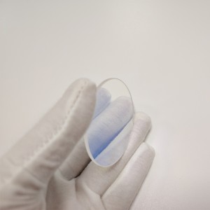 Quarzglas D50,8*2mm AR-Beschichtung über 96 % Durchlässigkeit bei 900–1100 Wellenlänge für optische Schutzglas-Schutzfensterlinse