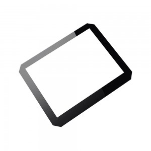 Cut-Corner 1.1mm Display Cover Glass for HMI Touch Panel