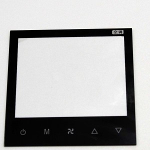TFT ディスプレイ画面用 1mm 黒プリント カバー ガラス