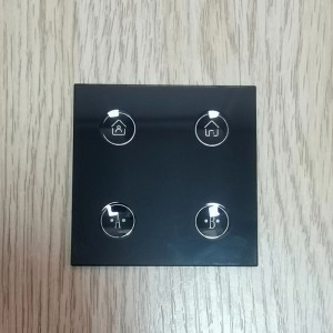 3mm Concave Top Switch Temperd Glass for Building Automation Systems