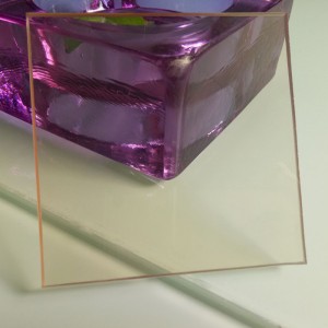 Takka Kestävä 4mm läpinäkyvä musta keraaminen lasi