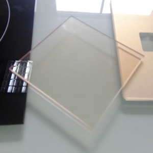 Takka Kestävä 4mm läpinäkyvä musta keraaminen lasi
