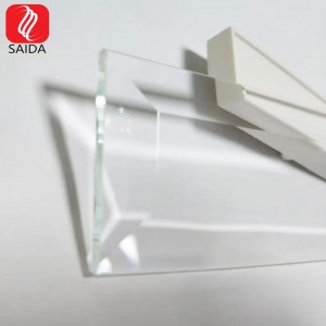 Čína OEM Čína 6-12 mm čiré tónované barevné kulatý obdélník tvar zkosená hrana tvrzené sklo pro stolní desku