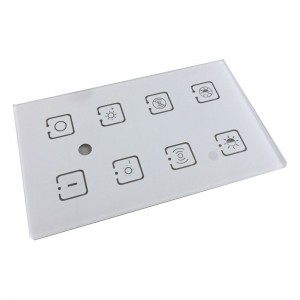 Special Price for China Customized 4 Gang 4 Way 3mm Switch Socket Tempered Glass Plate for Smart Automation