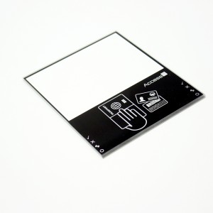 3mm frontdeksel glass herdet glassplate for dørsikkerhetskontroll