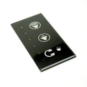Kaca Sampul Ngarep 3mm kanthi Lubang Bor kanggo Peralatan Rumah Tangga