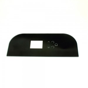 3mm Fan Electrical Glass Panel with Black Ceramic Silkscreen Printing