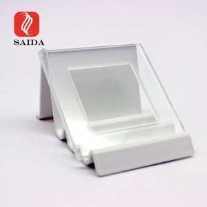 Panel de cristal de interruptor de enchufe transparente de 4 mm para automatización doméstica