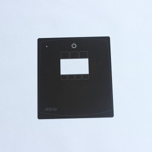 Vidrio templado de pantalla táctil de cubierta negra de 1 mm