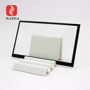 LED Display 0.7mm Etched AG Display Cover Glass with Black Bezel