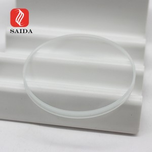 Belysningsrundt 3 mm ultraklart glas med kantåbning