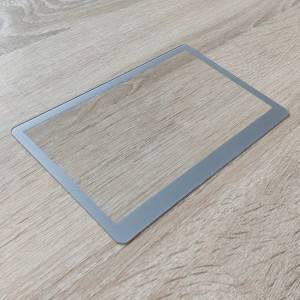 ຈໍສະແດງຜົນ 0.7mm Anti-Glare Touch Panel Cover Glass with Silver bezel