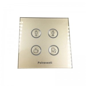 Concave Switch Touch Wall Light Glass Panel ho an'ny Smart Automation