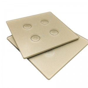 2mm Suface-Grooved Light Switch Glass Plate