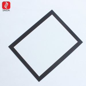 Topkvalitets fronthærdet glas med sort silketryk til LCD-skærm
