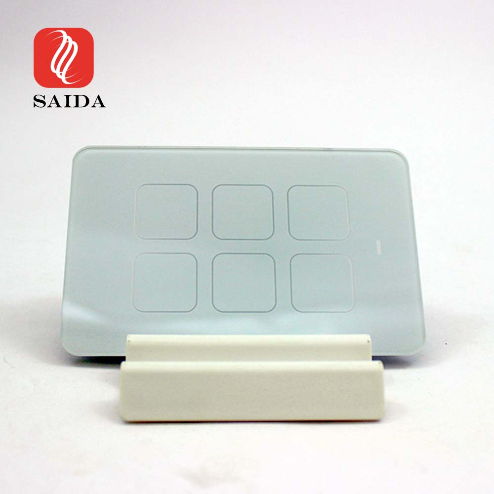 Reasonable price Safety Glass Panel - Apple White 1mm Ultra Thin Crystal Clear Touch Switch Glass  – Saida