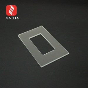 Placa de vidro frontal Gurad de seguridade de interruptor de hotel de 2 mm