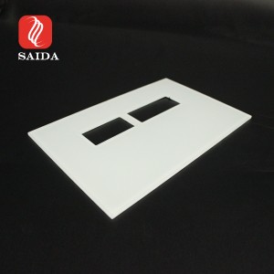 3mm Super White Keramik Frit Printing Kaca Panel pikeun Mandi Smart