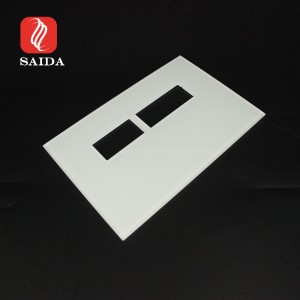 3mm Super White Keramik Frit Printing Kaca Panel pikeun Mandi Smart