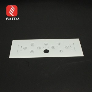 3mm Switch Toughened Glass Panel nga adunay Brushed Dent