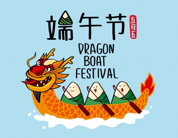Уведомление о празднике – Фестиваль лодок-драконов