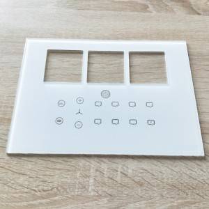 3 mm skråhærdet glas til Smart Home Control System