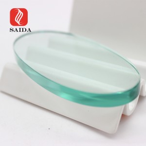 Panell de vidre endurit amb forma ovalada de 10 mm per a il·luminació LED