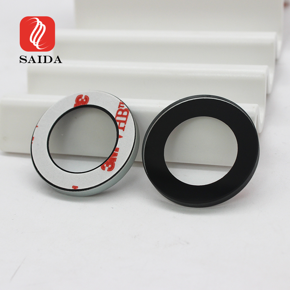 0.8mm Round Camera Cover Glass Lens misy Adhesive ho an'ny Webcam Asongadina sary