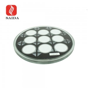 12mm Round Cover Shade Step Toughened Glass para sa Stage Lighting