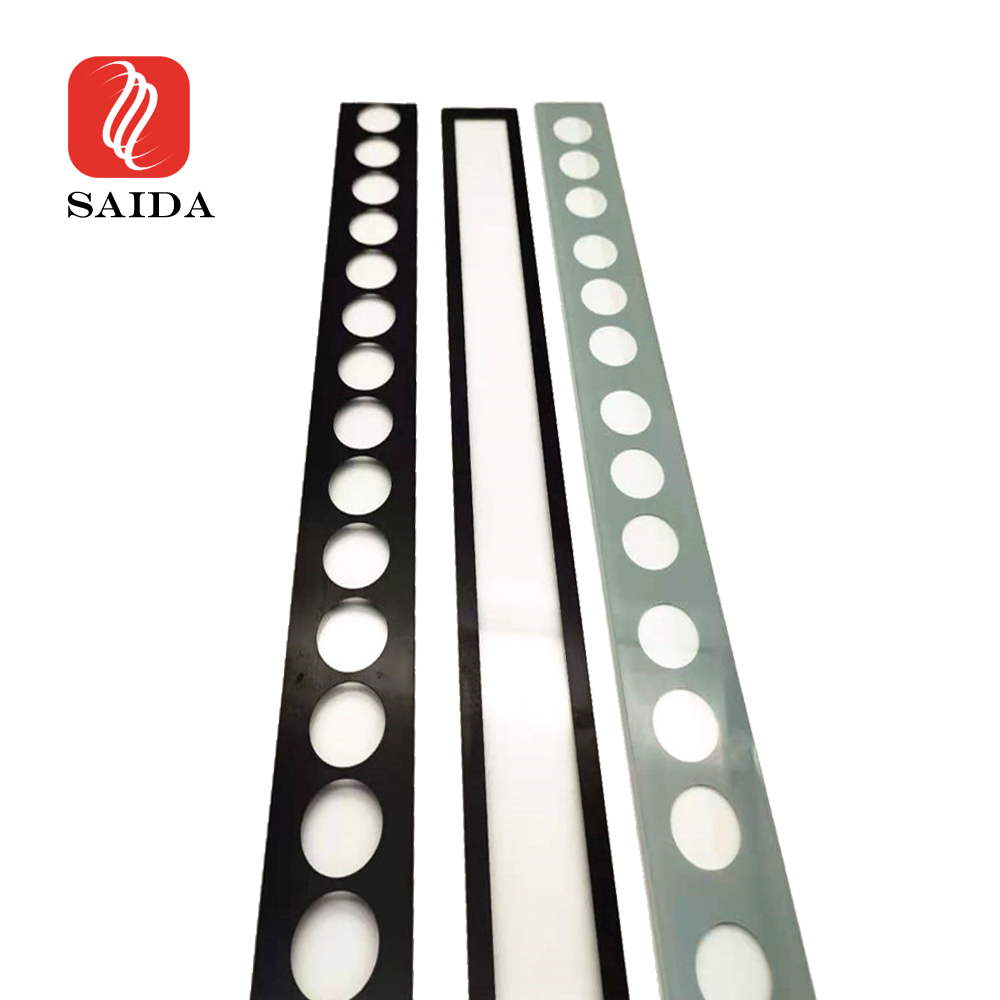 Super Lowest Price 6mm Low Iron Float Glass - 3mm Shockproof LED Wall Washer Lighting Toughened Glass Panel – Saida