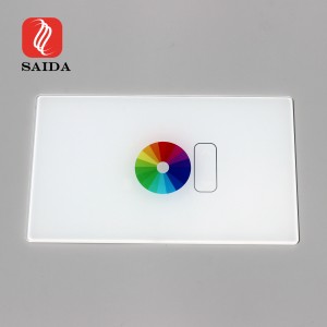 3mm UV Bipụtara Crystal Clear White Switch Glass Panel
