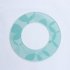 Персонализирано кръгло керамично стъкло за съдове за фурна;OEM 4 мм прозрачно керамично стъкло с печат