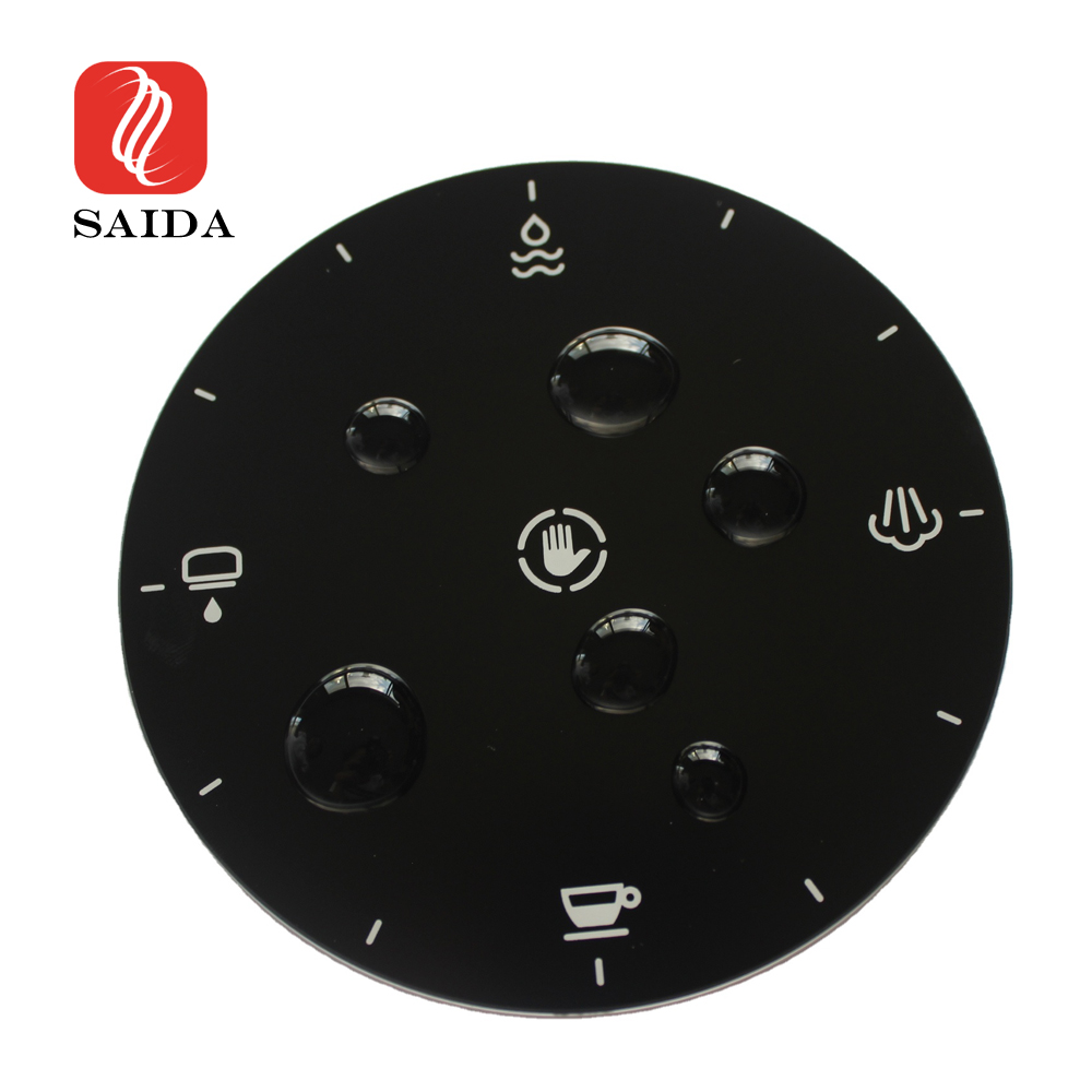 Low MOQ for Translucent Optical Glass Lens - 1mm Anti-Fingerprint Cover Glass for Coffee Machine – Saida