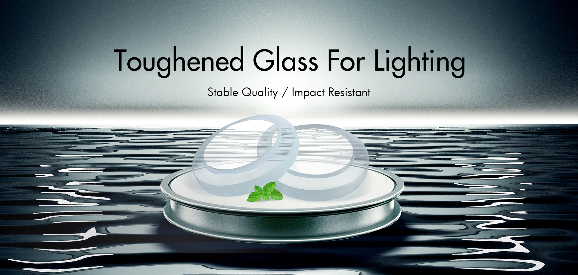 LED-beligting gehard glas