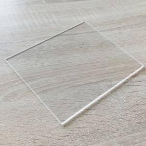 Quartz Glass Plate Slab High Light Transmittance 92- 99.5% විනිවිද පෙනෙන Uv ක්වාර්ට්ස් වීදුරු තහඩුව