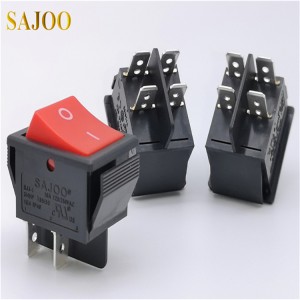 SAJOO 16A 250V 4Pin 5E4 interrupteur à bascule de haute qualité à courant élevé certifié UL SJ3-1