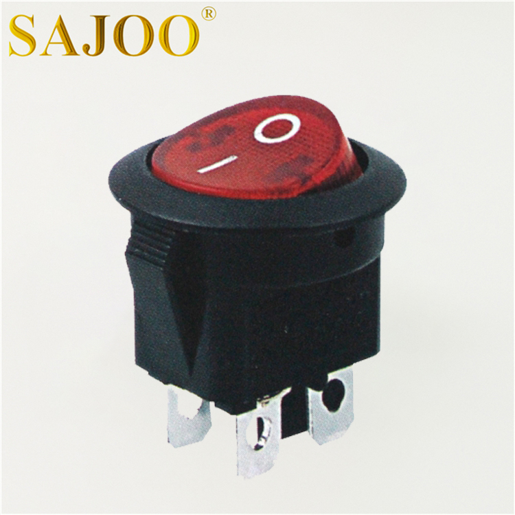 Hot sale Mini Rocker Switch - SAJOO 10A 125V T125 4Pin round rocker switch SJ2-7 – Sajoo
