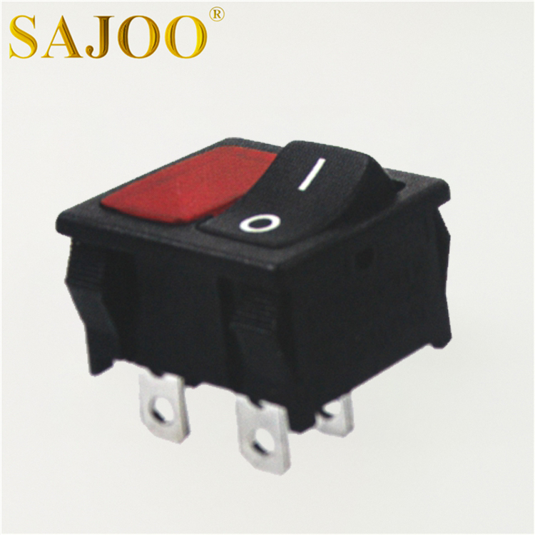 One of Hottest for Yacht Metal Push Button Switch - SAJOO 10A 125V 5E4 bipolar rocker switch SJ2-3 – Sajoo