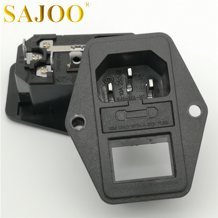 China Cheap price European Standard Socket - 250V AC power socket with switch & fuse holder With a boat switch * socket 2 pin ac power socket JR-101-1FR2-02 – Sajoo