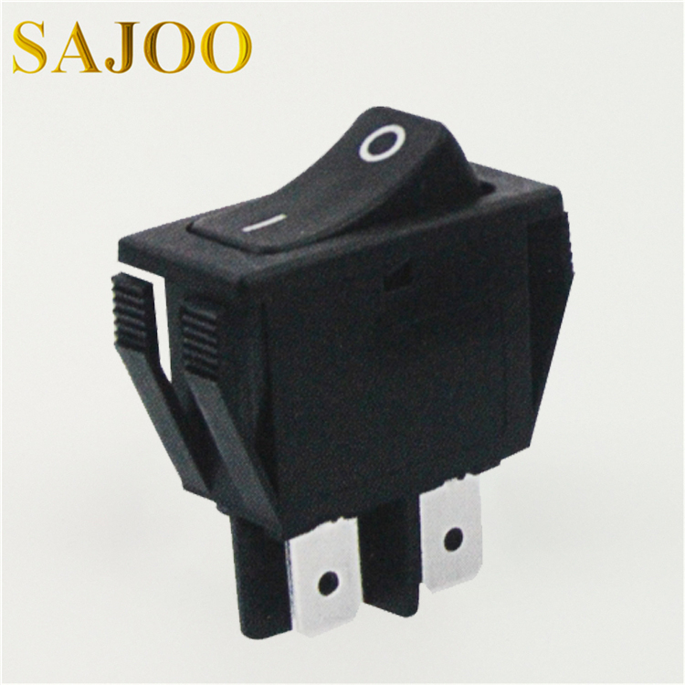 China wholesale Led Light Illuminated Pushbutton Switch - SAJOO 16A T125 5E4 4pin rocker switch SJ4-7 – Sajoo