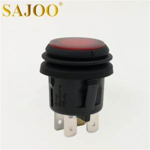 10A T125 PA68 4pin round waterproof button switch SJ1-6(P)