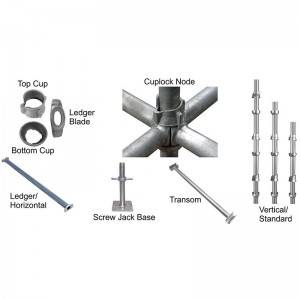 Modular Steel Cuplock Scaffold System για την Κατασκευαστική Βιομηχανία