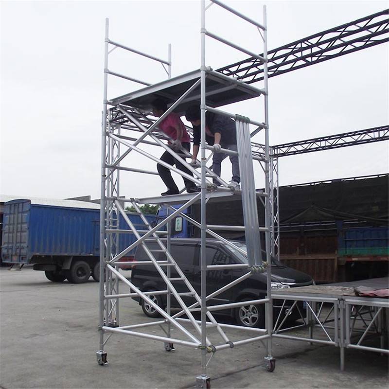 Super Lowest Price Metal Frame Scaffolding - Aluminum Alloy Construction Mobile Scaffolding Tower – Sampmax