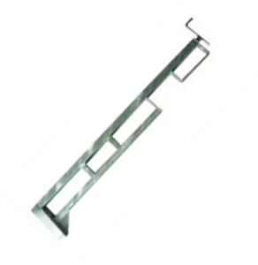 Handrail clamp for edge of a slab protection