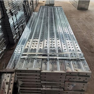 Hot-dip galvanized steel plank alang sa scaffolding jobsite