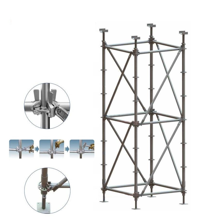 Fast delivery Scaffolding System - Modular Scaffolding Hot Dip Galvanized Ringlock Scaffold System for Construction – Sampmax